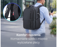 Silver Monkey Plecak na laptopa Smart TripPack XL 17" - 1507711 - zdjęcie 5